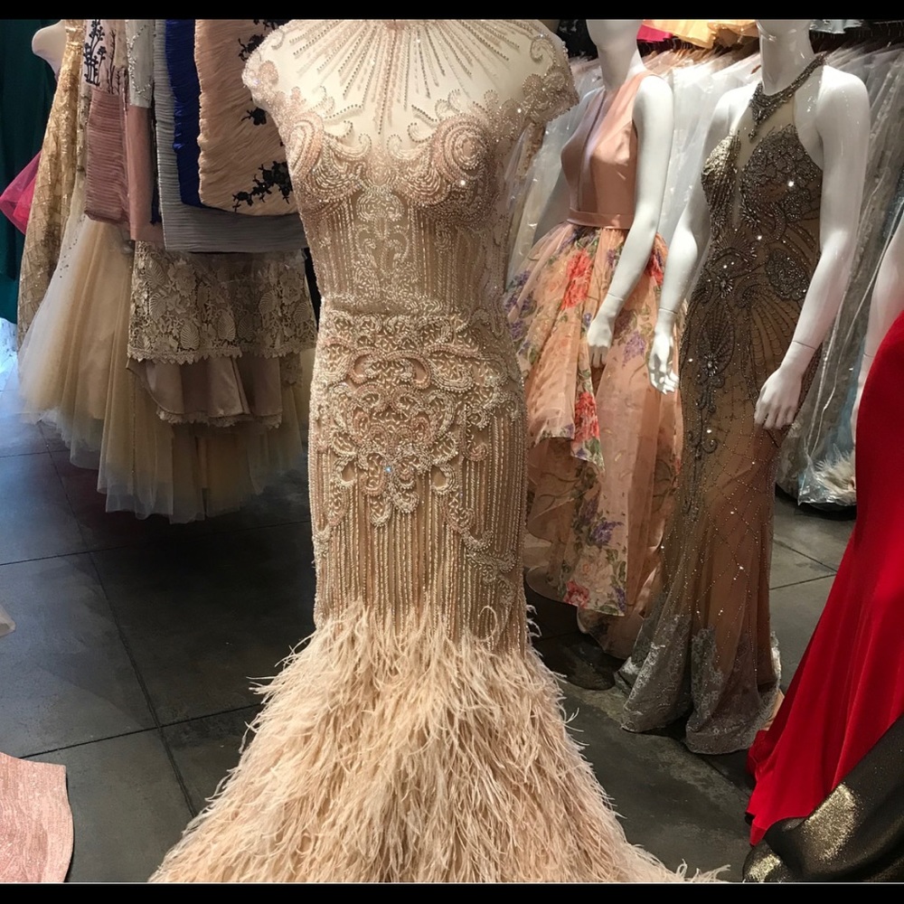 Ostrich feather dress